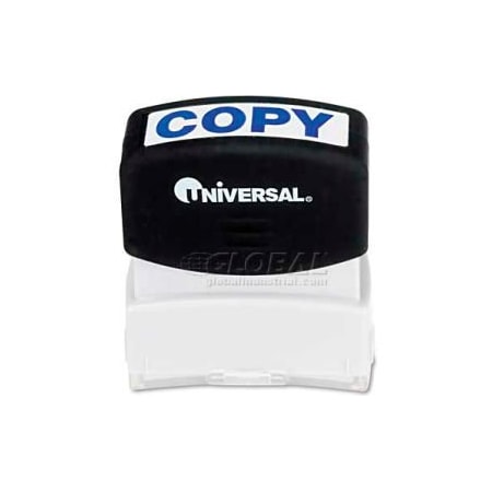 Universal Universal Message Stamp, COPY, Pre-Inked/Re-Inkable, Blue UNV10047***